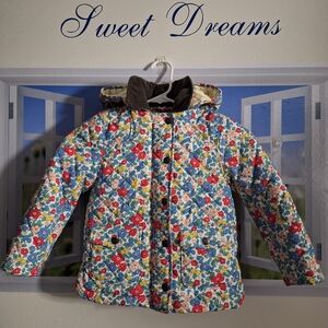 Mini Boden Quilted Jacket. Size 5/6